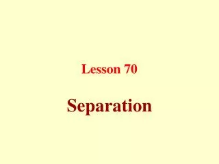 Lesson 70