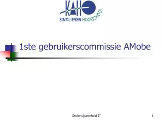 1ste gebruikerscommissie amobe