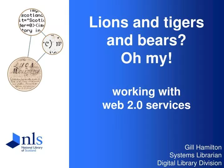 lions and tigers and bears oh my working with web 2 0 services