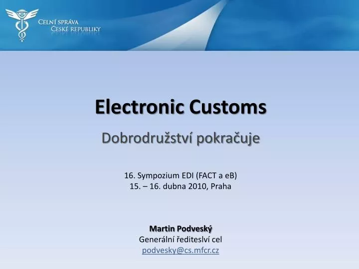 electronic customs