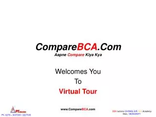 Compare BCA .Com Aapne Compare Kiya Kya