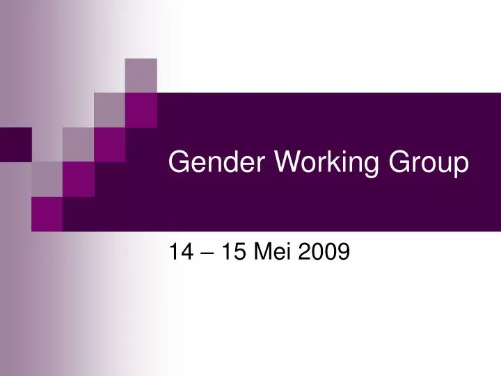 gender working group