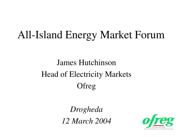 all island energy market forum