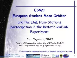 ESMO European Student Moon Orbiter