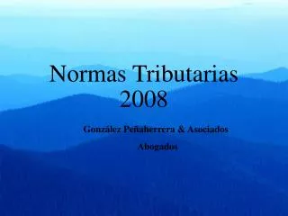 normas tributarias 2008