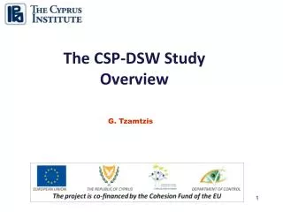 The CSP-DSW Study Overview