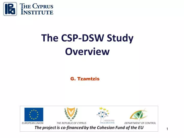 the csp dsw study overview