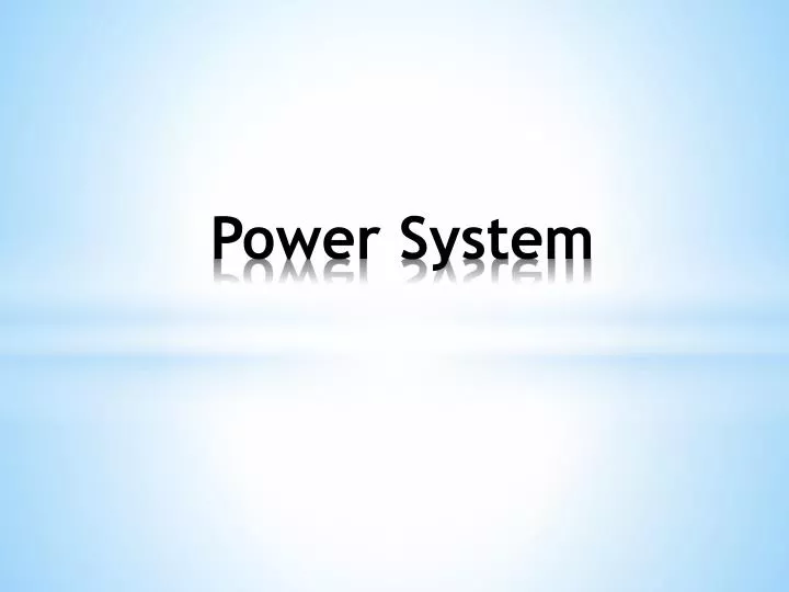 power system