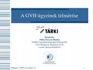 a gvh gyeinek felm r se