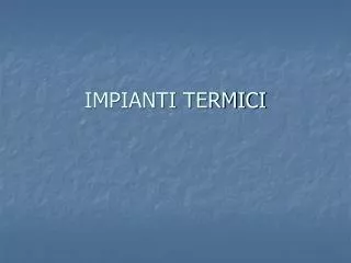 impianti termici