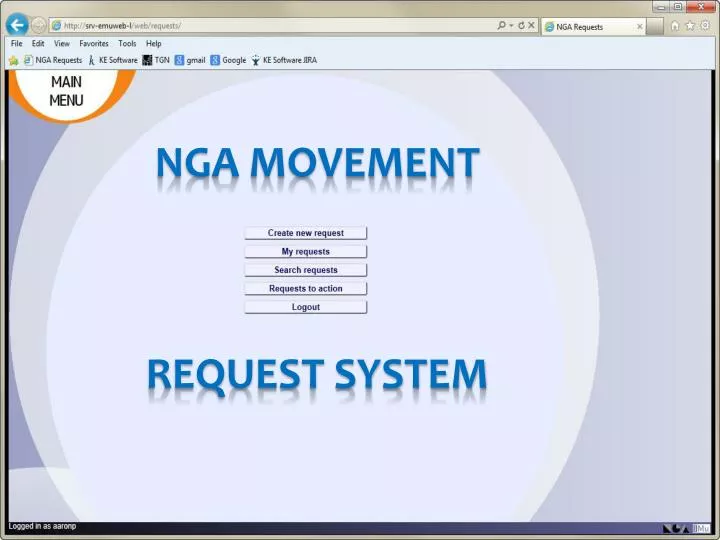 nga movement request system