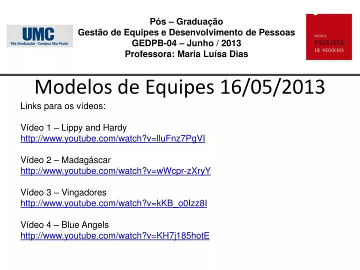 modelos de equipes 16 05 2013