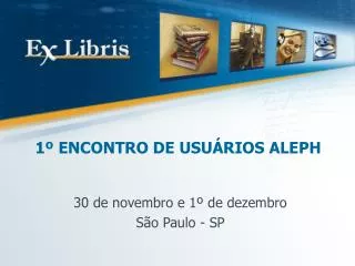 1 encontro de usu rios aleph