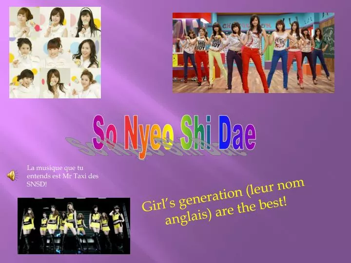 girl s generation leur nom anglais are the best