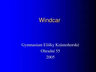 Windcar