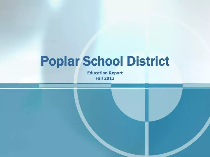 poplar school district