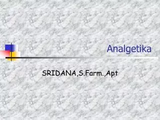 analgetika