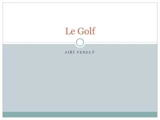 le golf