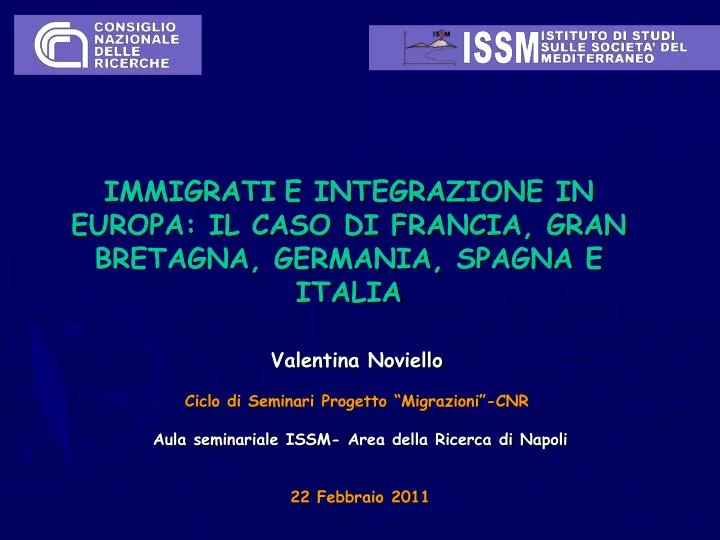 immigrati e integrazione in europa il caso di francia gran bretagna germania spagna e italia
