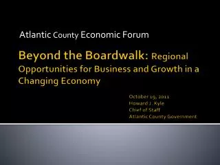 Atlantic County Economic Forum