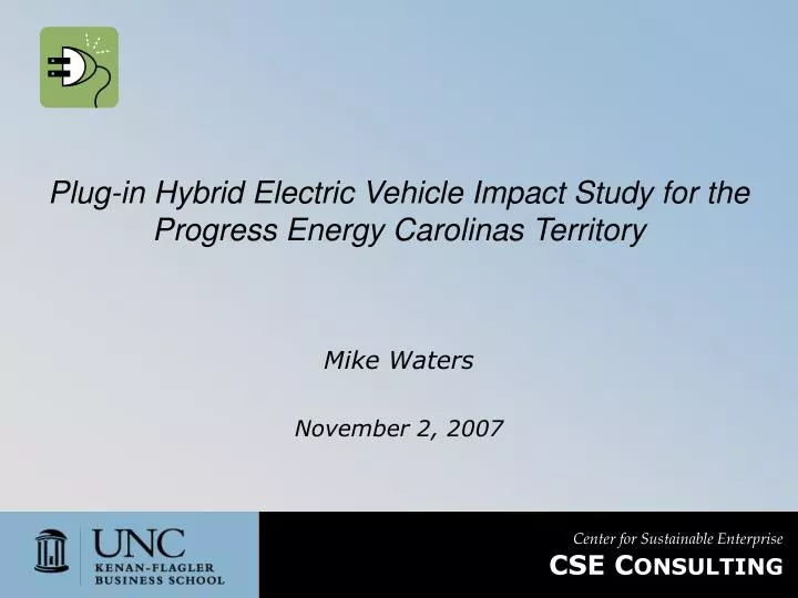 plug in hybrid electric vehicle impact study for the progress energy carolinas territory