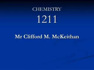 CHEMISTRY 1211