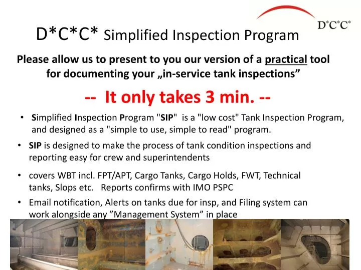 d c c simplified inspection program