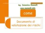 ing. Domenico Mannelli mannelli - slide 1