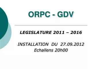 orpc gdv