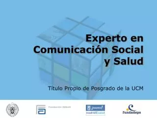 experto en comunicaci n social y salud