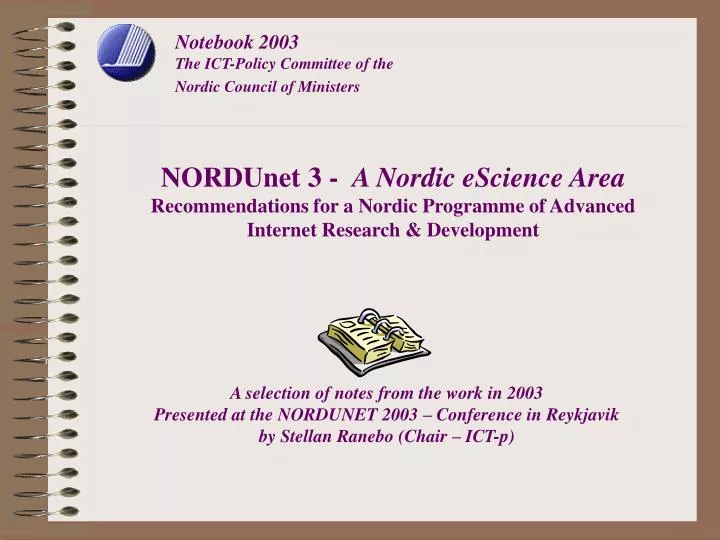 notebook 2003 the ict policy committee of the nordic council of ministers