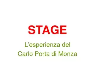 stage