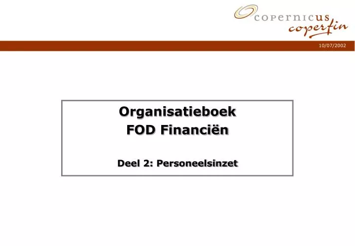 organisatieboek fod financi n deel 2 personeelsinzet