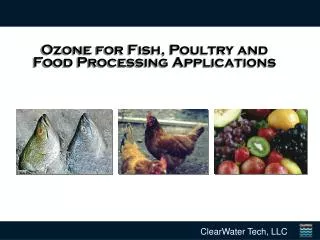 Ozone for Fish, Poultry and Food Processing Applications