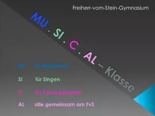 mu si c al klasse