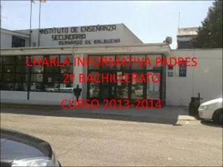 charla informativa padres 2 bachillerato