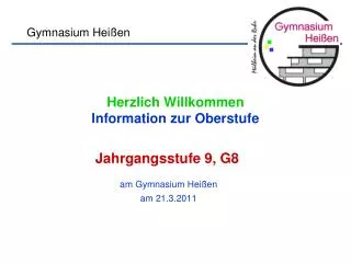 herzlich willkommen information zur oberstufe