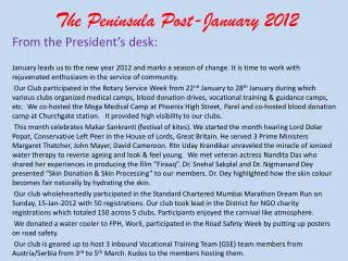 The Peninsula Post-January 2012