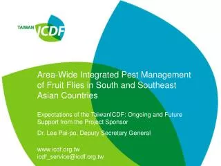 Area-Wide Integrated Pest Management of Fruit Flies in South and Southeast Asian Countries