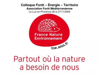 colloque for t nergie territoire association for t m diterran enne le luc en provence 26 27 11 2009