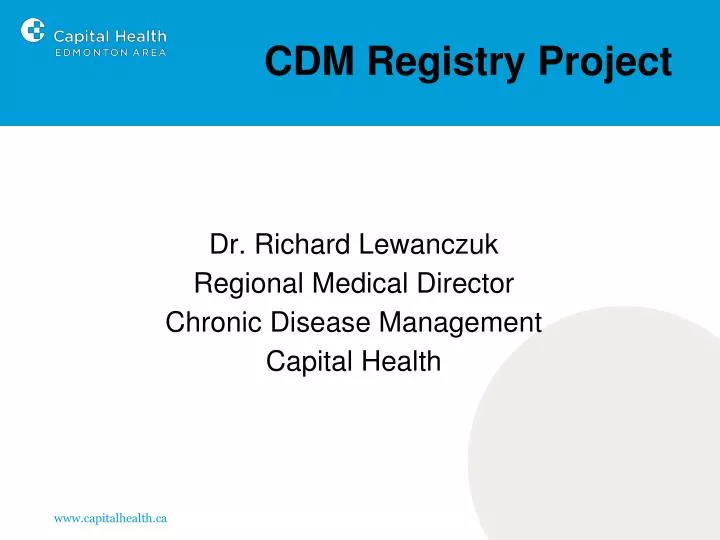 cdm registry project