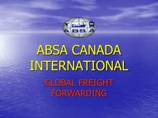 ABSA CANADA INTERNATIONAL