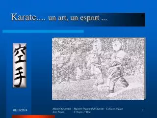 karate un art un esport