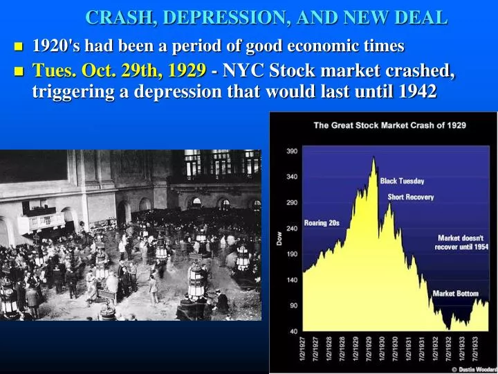 crash depression and new deal