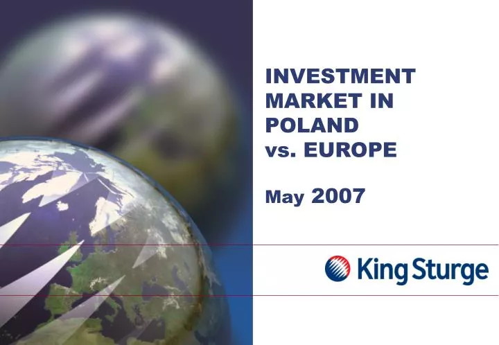 investment market in poland vs europe may 200 7