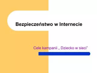 bezpiecze stwo w internecie