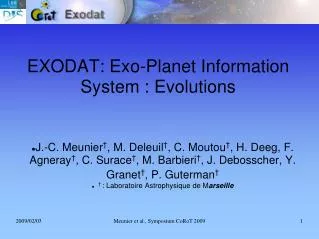EXODAT: Exo-Planet Information System : Evolutions