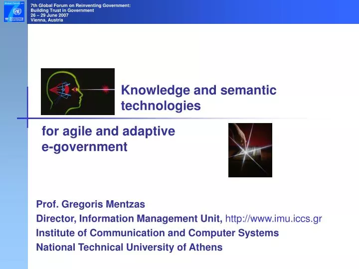 knowledge and semantic technologies