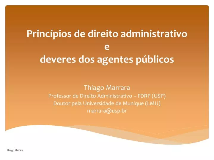 princ pios de direito administrativo e deveres dos agentes p blicos