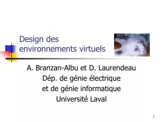 design des environnements virtuels